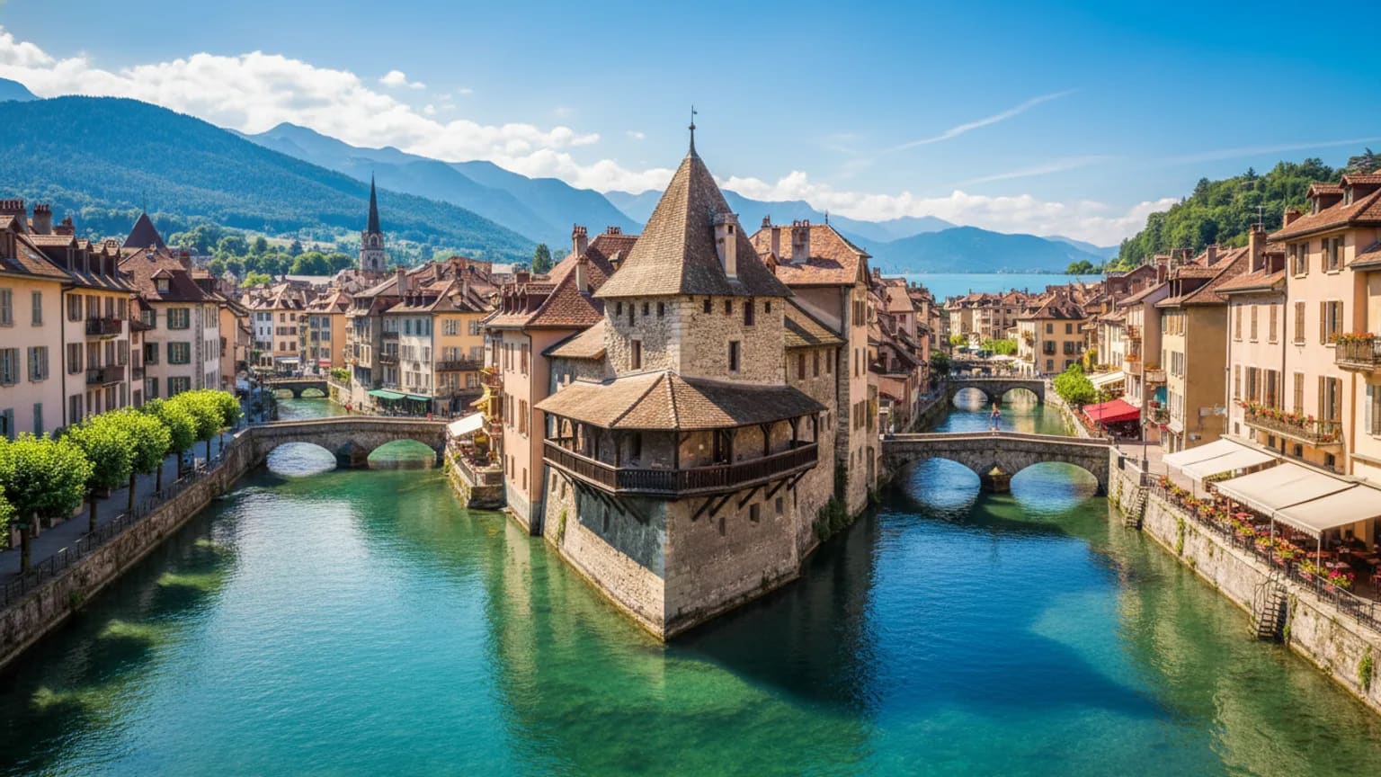 Vue panoramique de Annecy