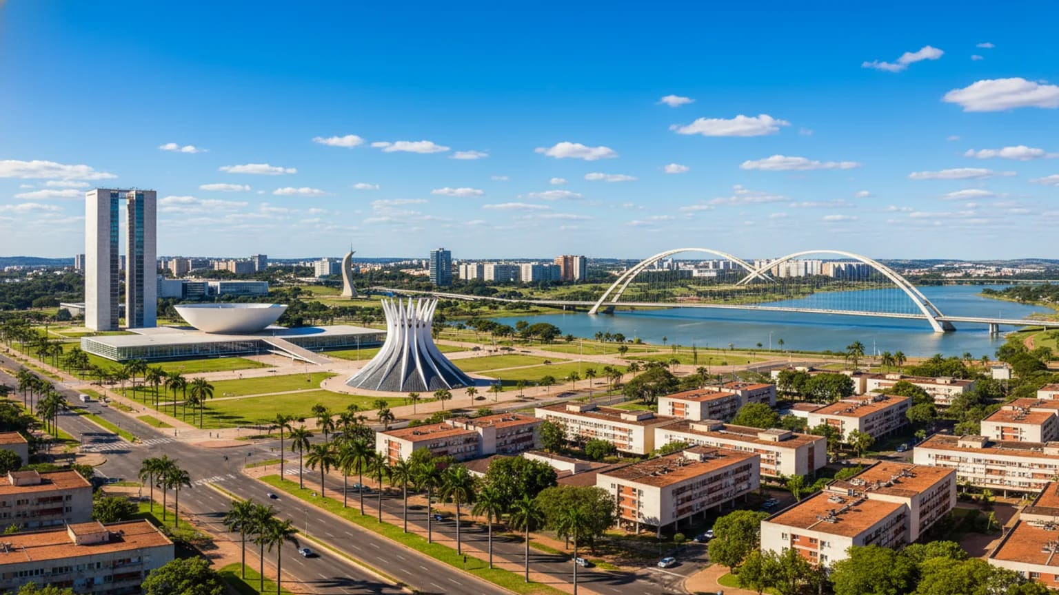 Vue panoramique de Brasília
