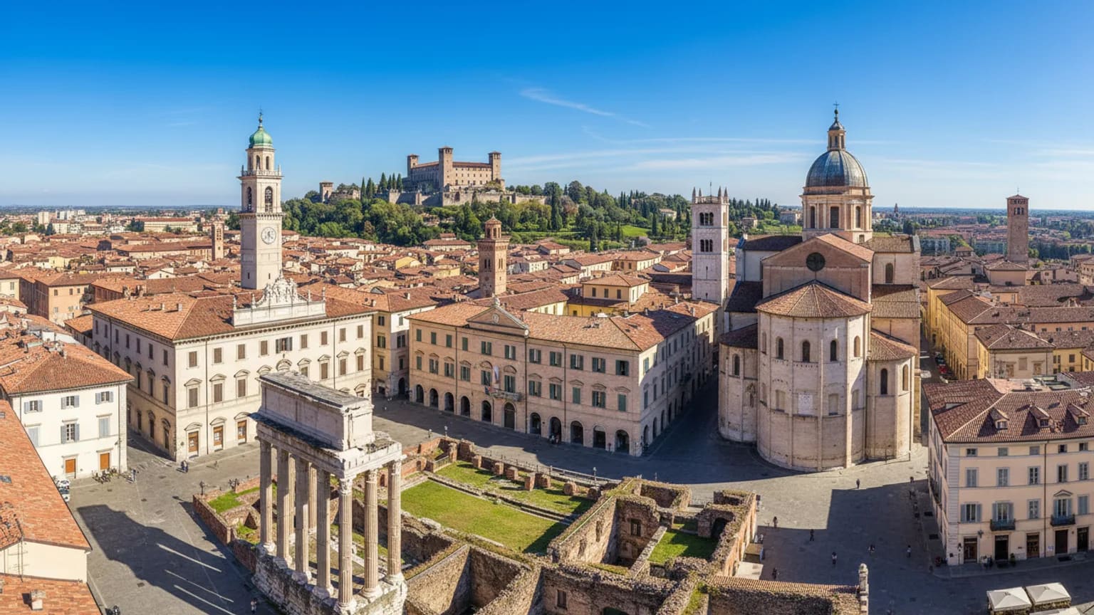 Vue panoramique de Brescia