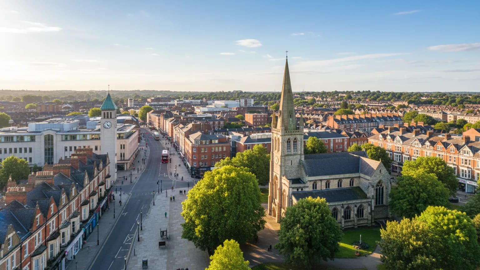 Vue panoramique de Bromley