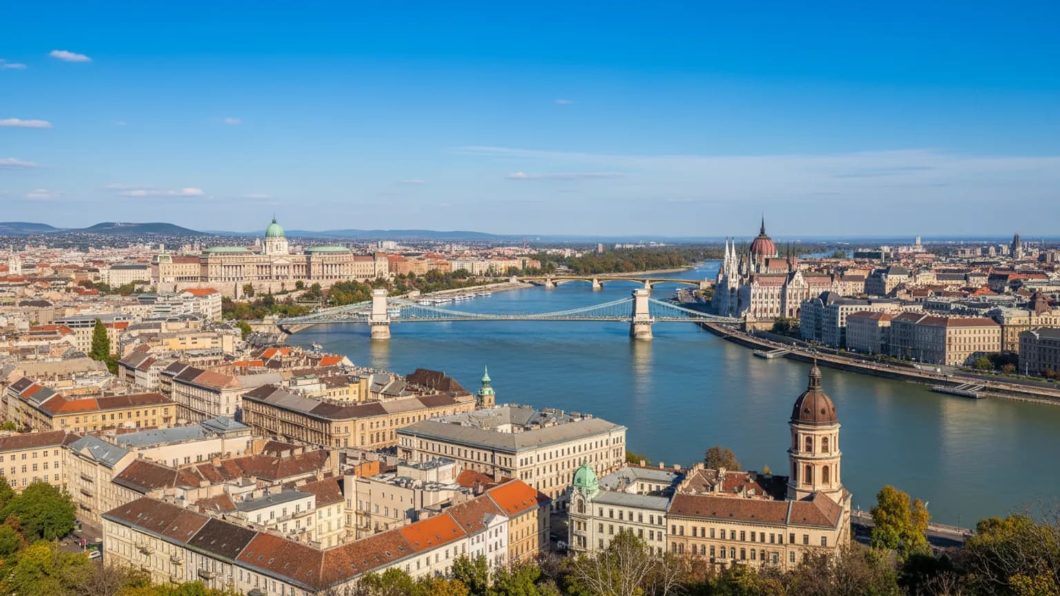 Vue panoramique de Budapest