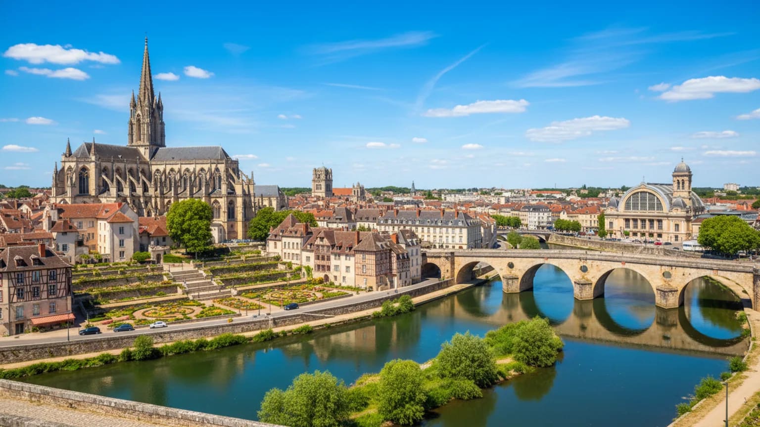 Vue panoramique de Limoges