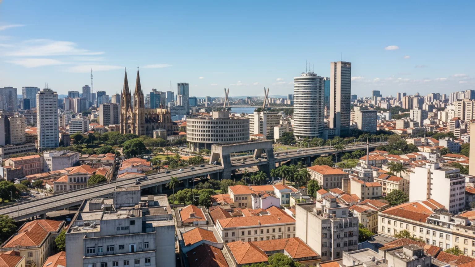 Vue panoramique de São Paulo