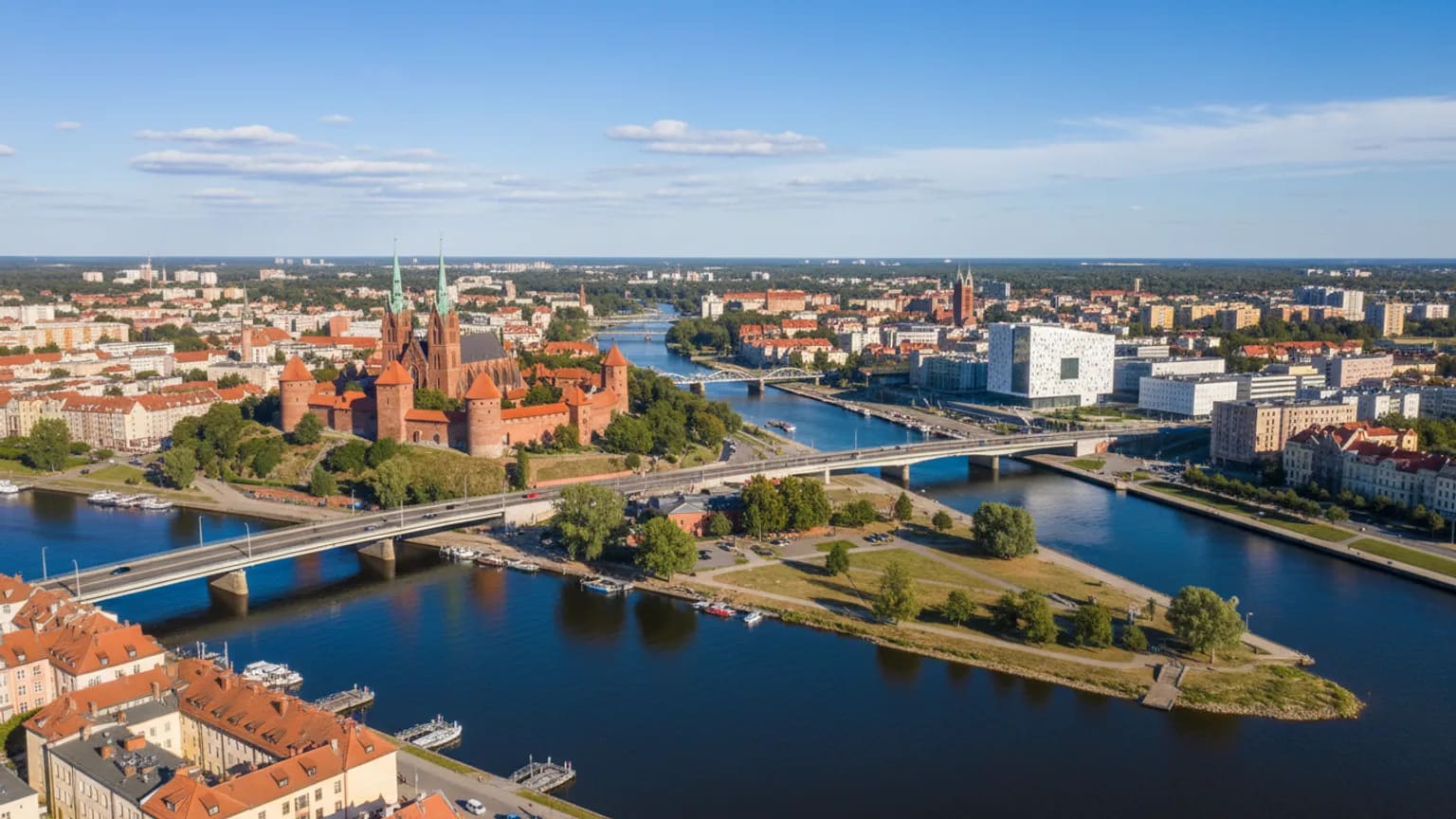 Vue panoramique de Szczecin