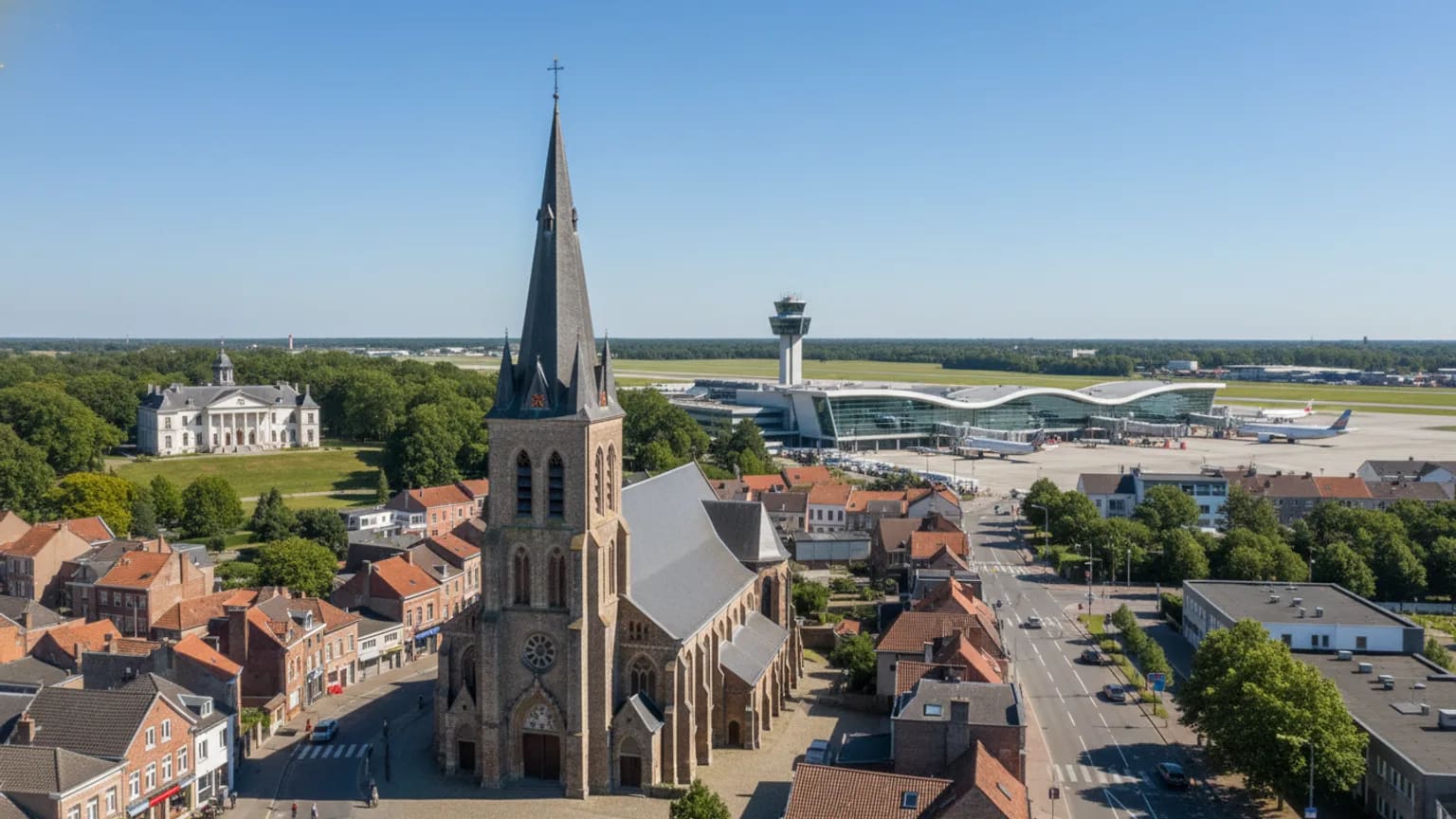 Vue panoramique de Zaventem